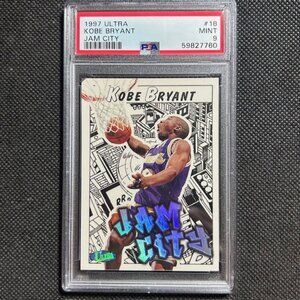 1997 Fleer Ultra Jam City Insert Kobe Bryant Psa 9 Mint Los Angeles Lakers Hof